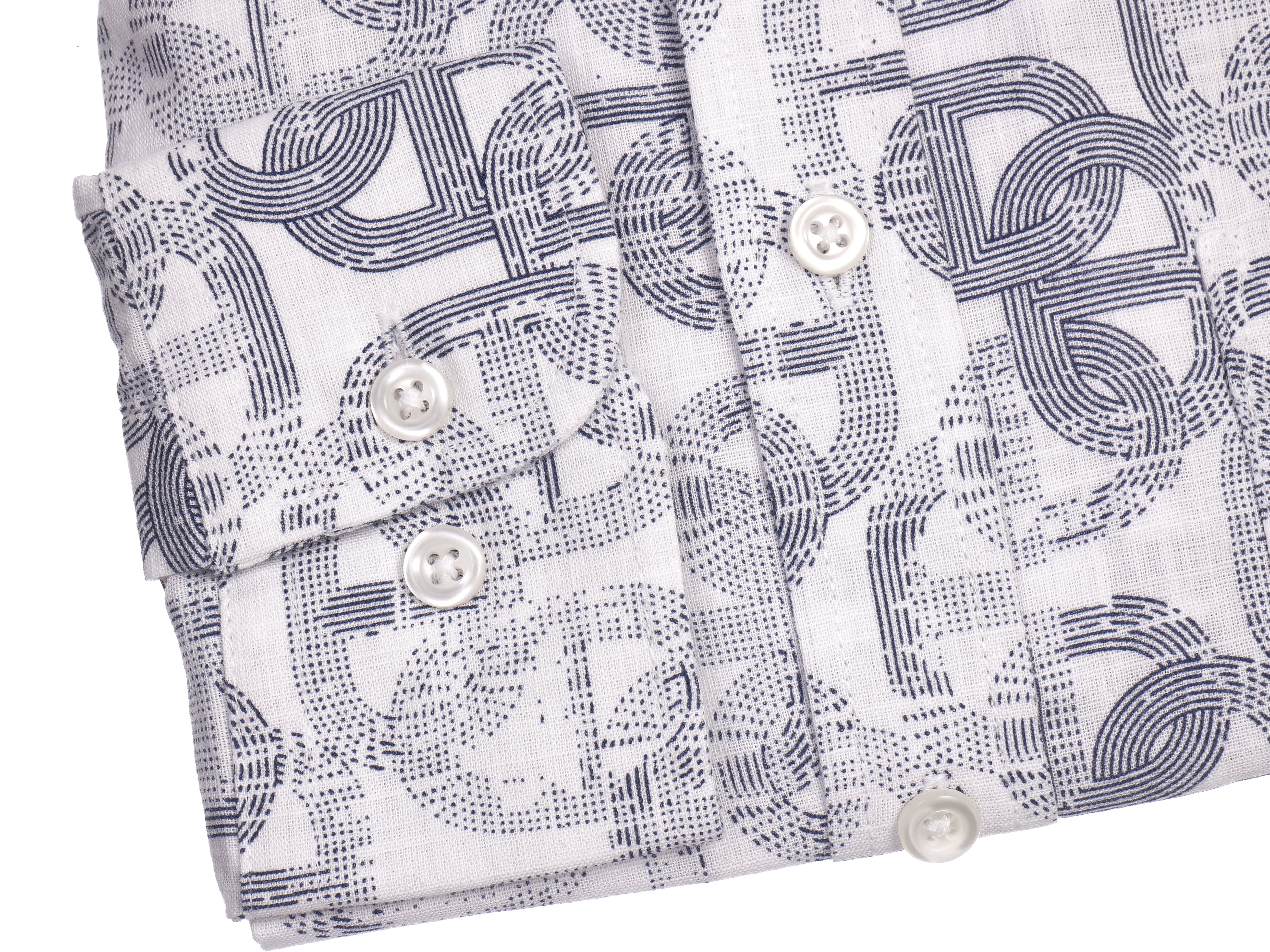 Langarmhemd modern fit aus Baumwolle mit Kent-Kragen und Brusttasche von Daniel Fey