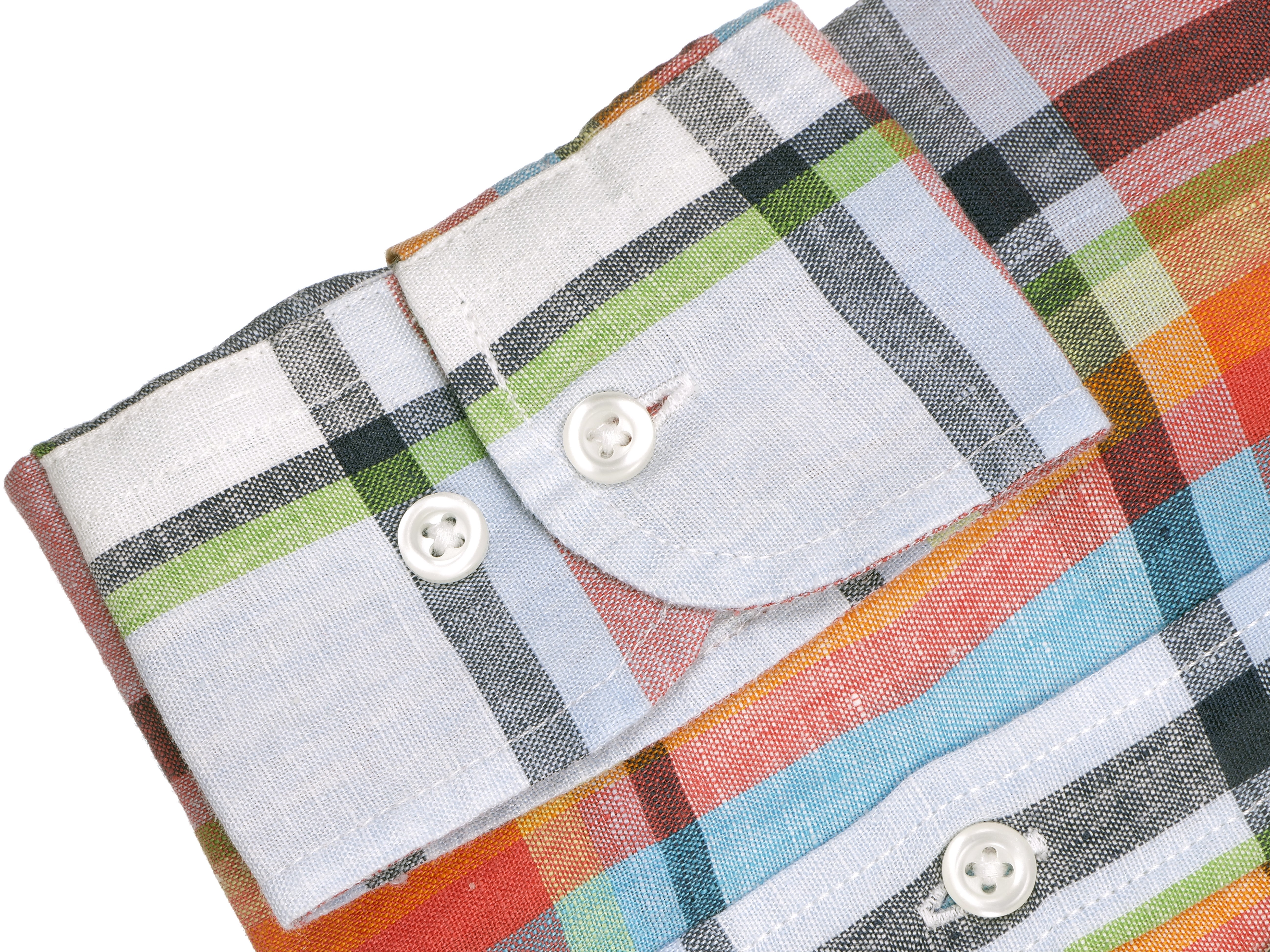 Langarmhemd modern fit aus Leinen mit Button-Down-Kragen und Brusttasche von Daniel Fey