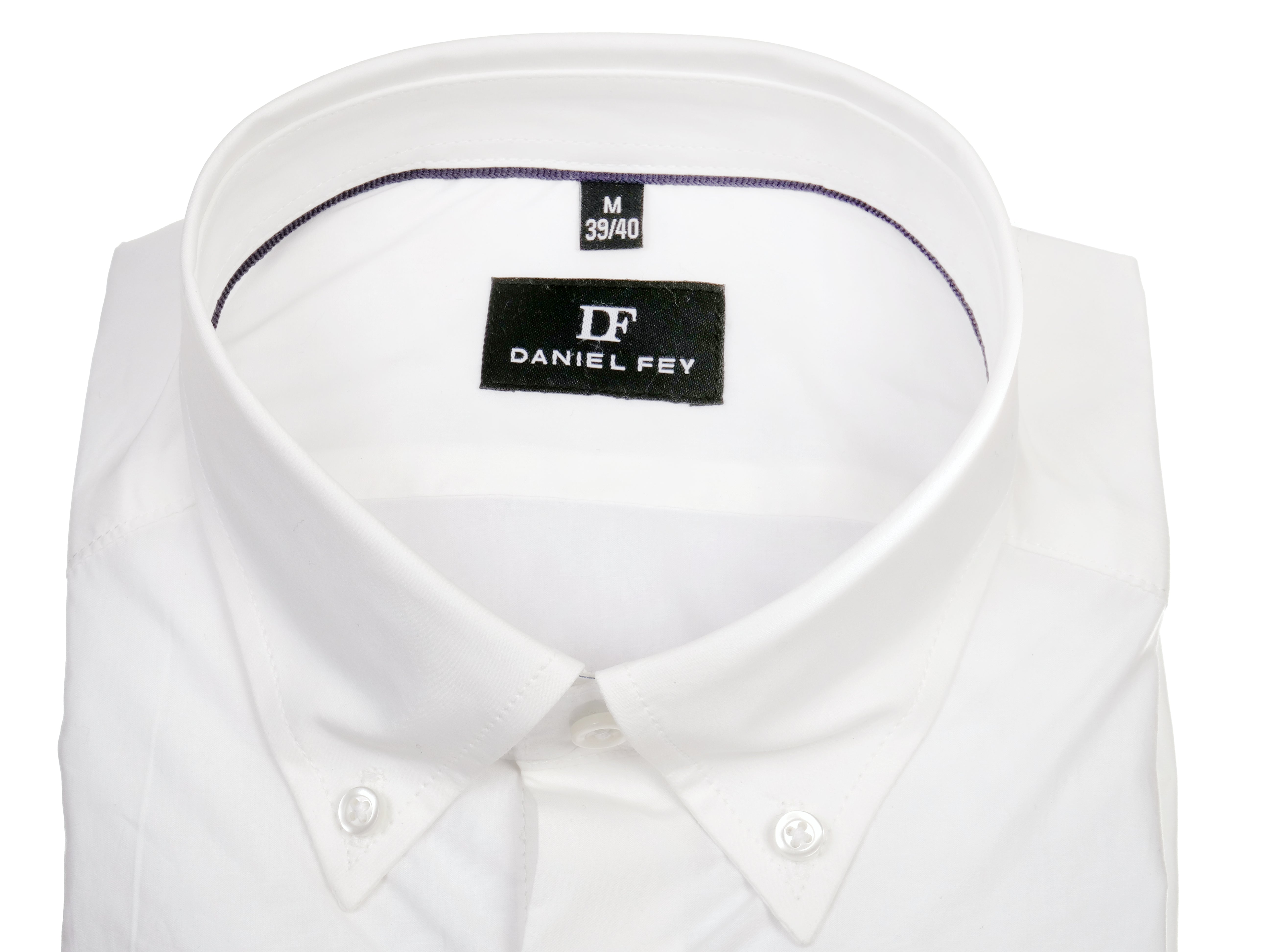 Langarmhemd modern fit aus Baumwolle mit Button-down-Kragen und Brusttasche von Daniel Fey