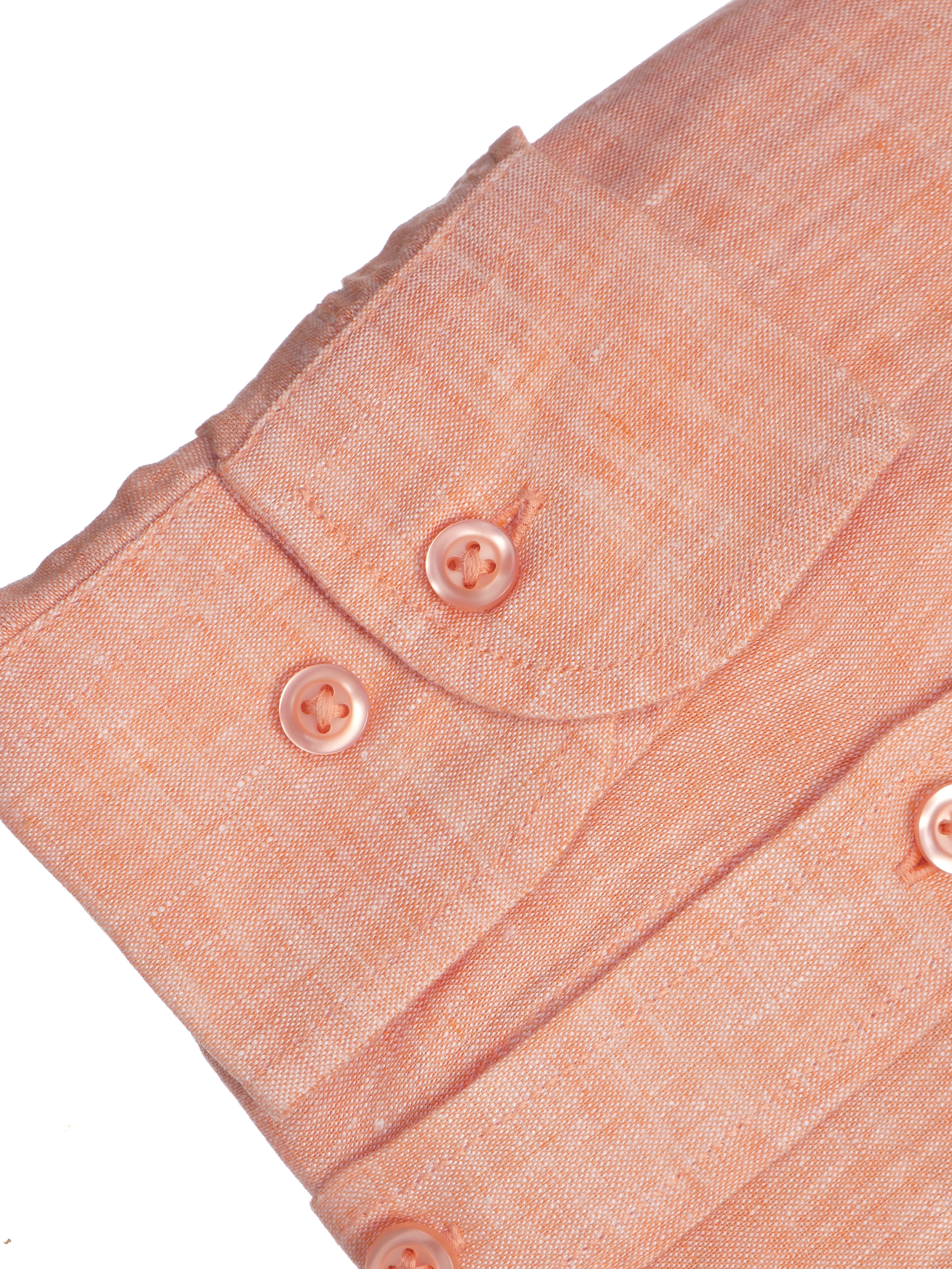 Langarmhemd modern fit aus Leinen mit Button-down Kragen und Brusttasche von Daniel Fey