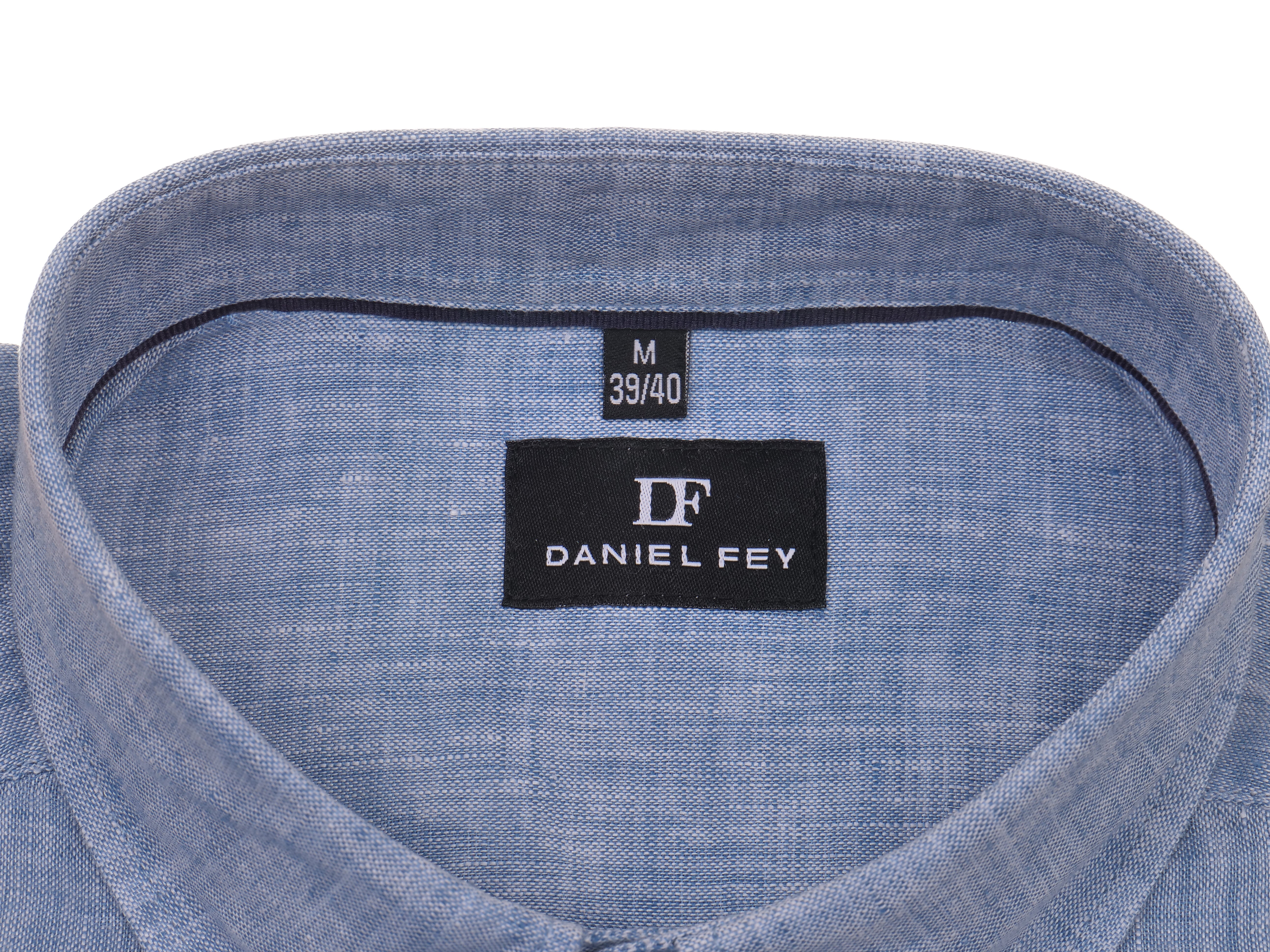 Leinenhemd Daniel Fey modern fit mit Button-down Kragen