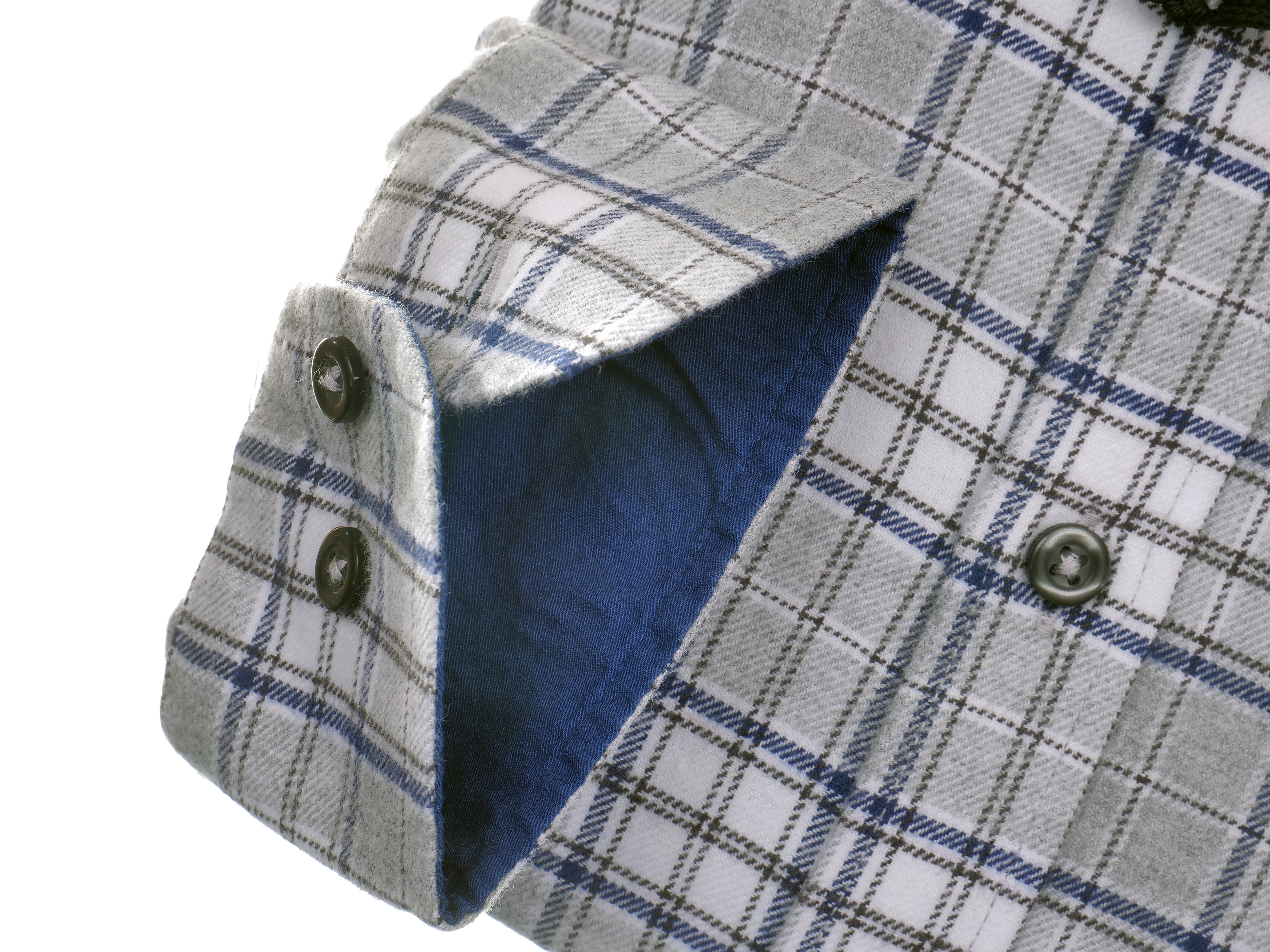 Flanellhemd mit Button-down-Kragen Daniel Fey modern Fit