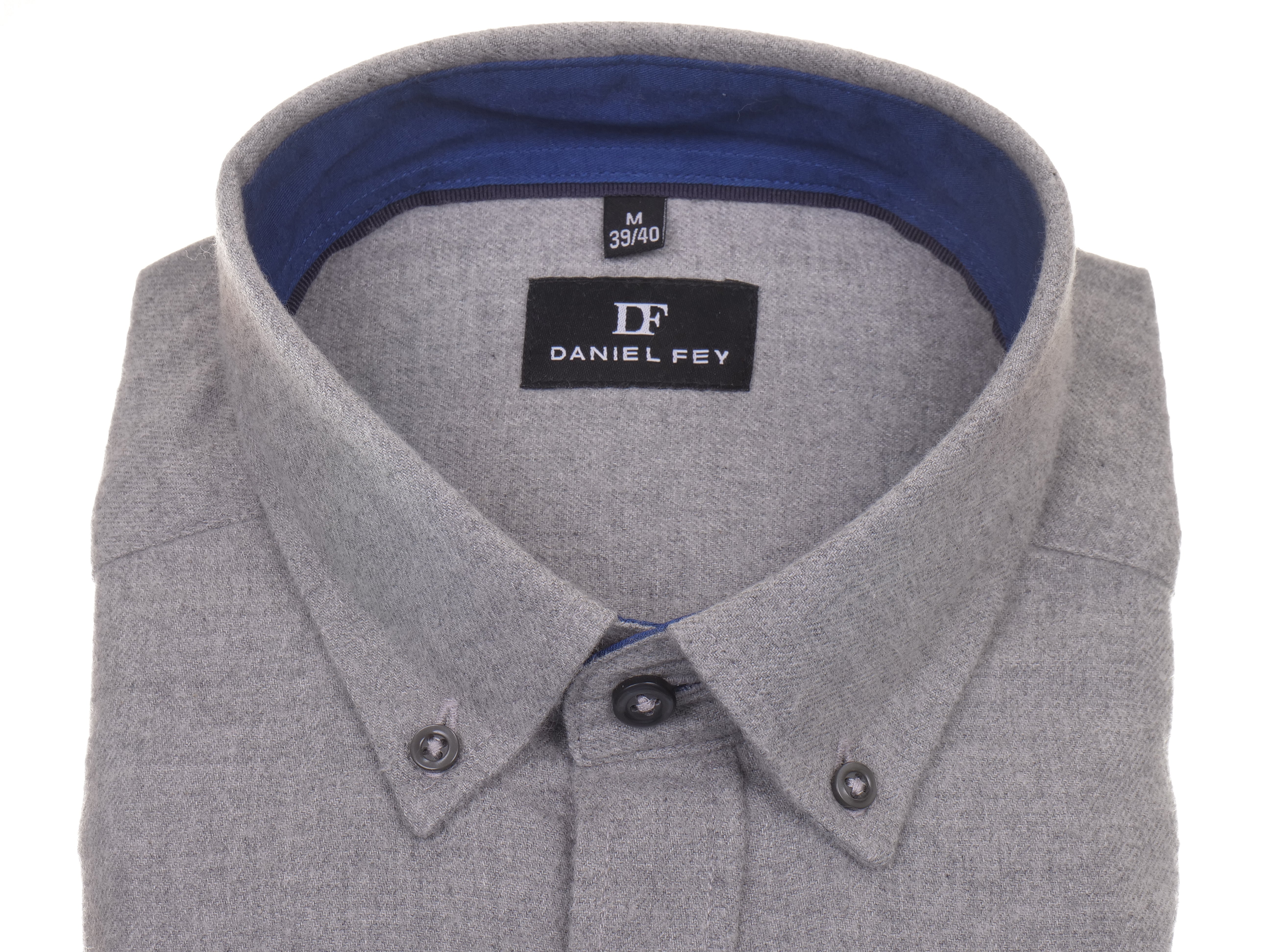 Flanellhemd mit Button-down-Kragen Daniel Fey modern Fit