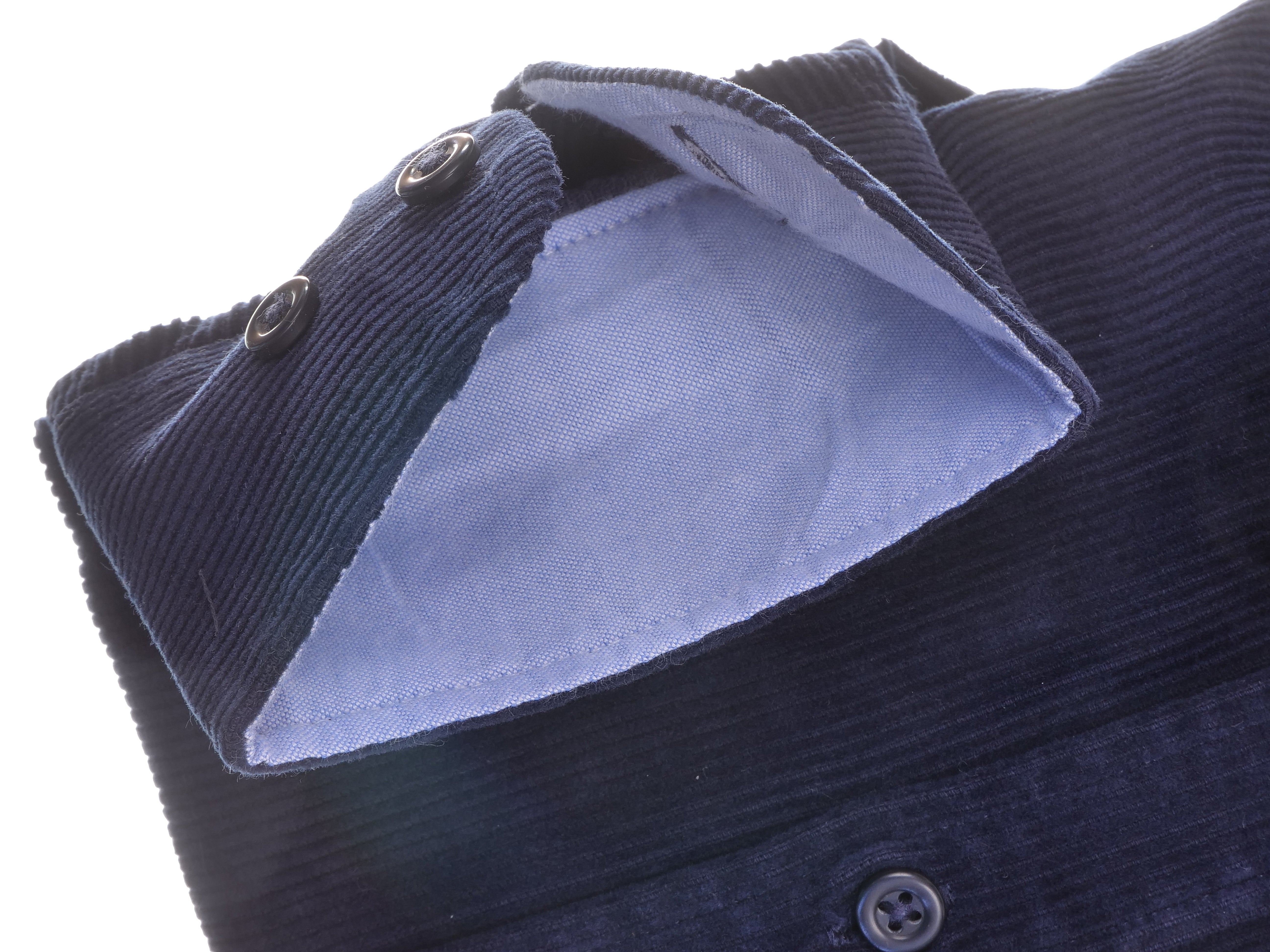 Langarmhemd modern fit aus Cord mit Button-down-Kragen und Brusttasche von Daniel Fey