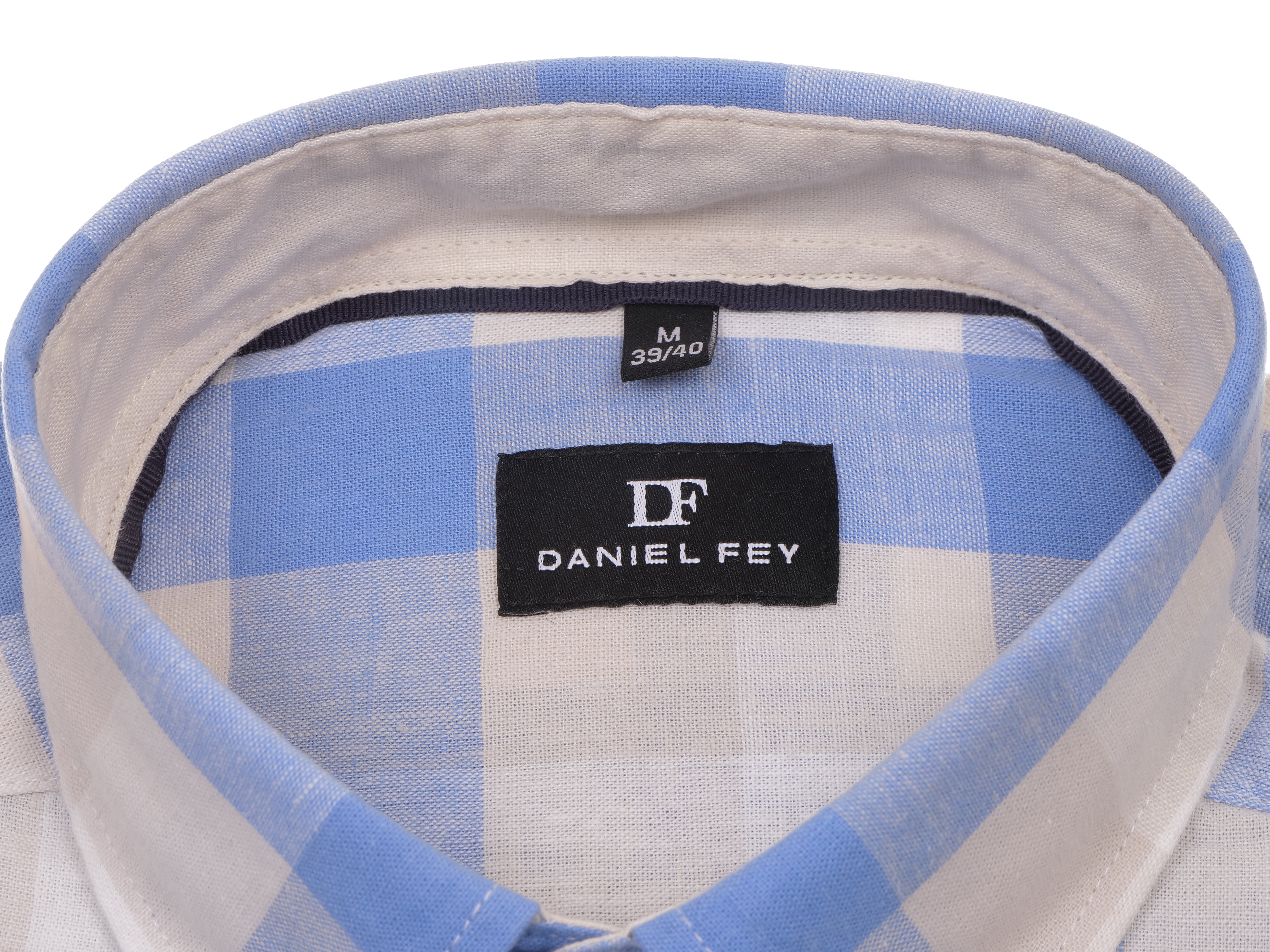 Halbleinen-Button-down-Hemd Daniel Fey modern fit