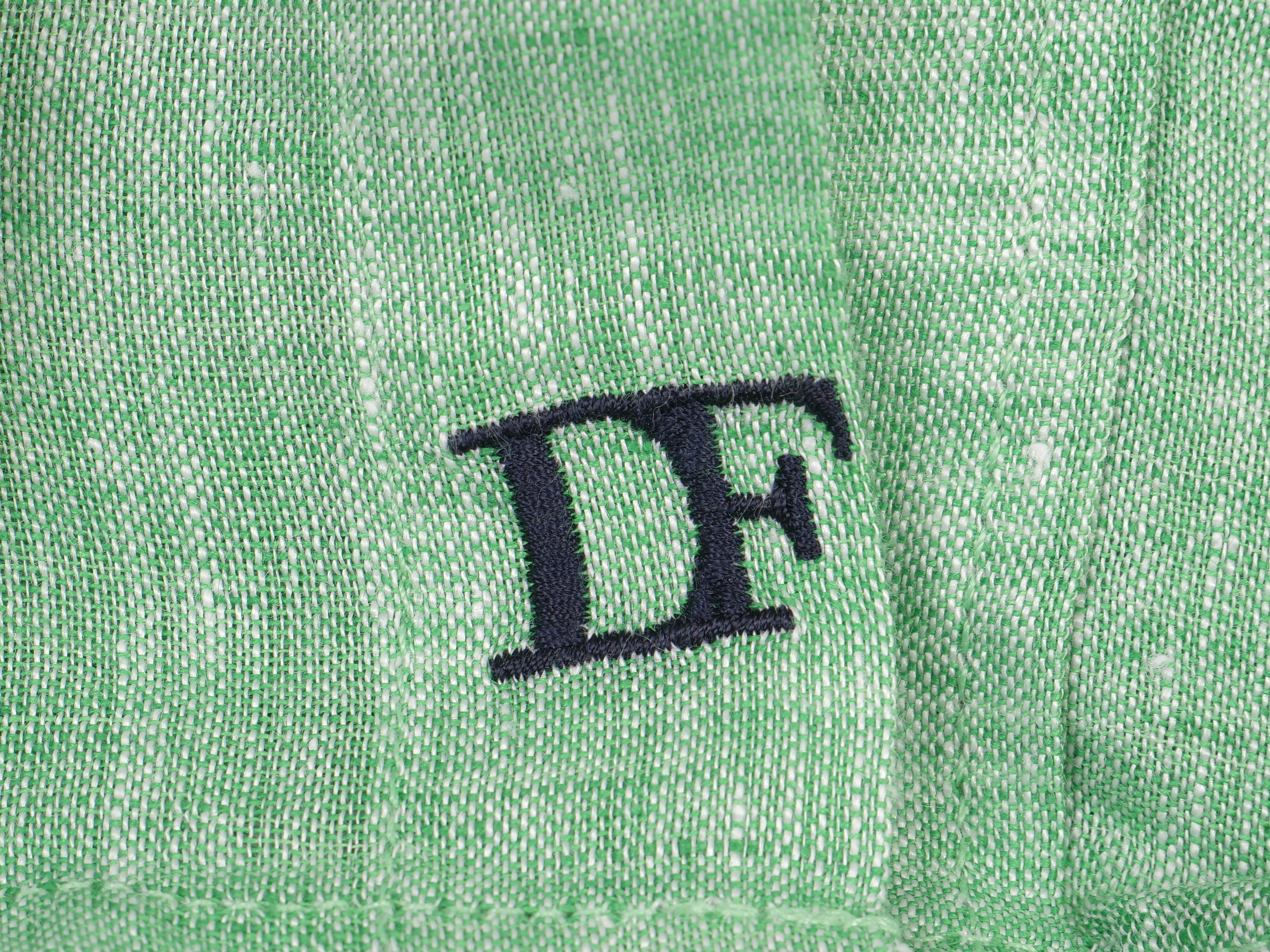 Button-down-Kragen Leinenhemd von Daniel Fey in modern fit mit Brusttasche
